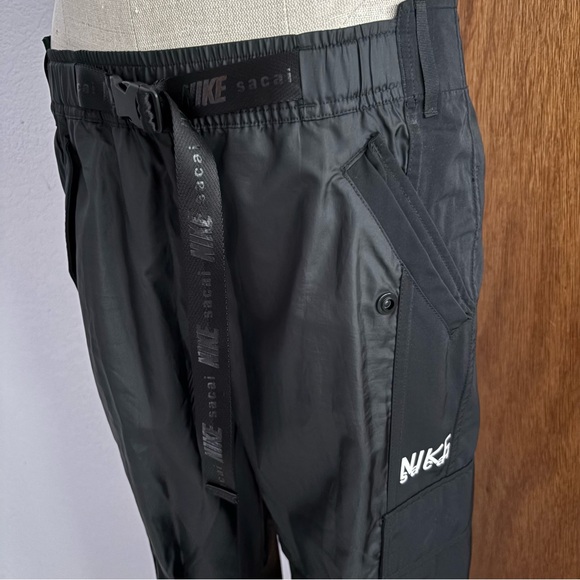 NIKE x SACAI sz S Black Belted Cargo Pants DQ9060 - Picture 2 of 12